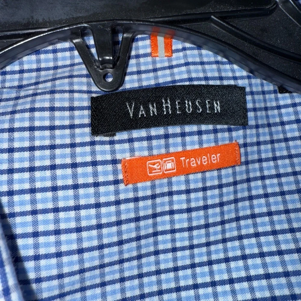 Van Heusen Blue Gingham Men's Shirt